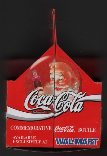 Coca Cola Cardboard 6-Pack Bottle Case - 1994 Walmart Santa Holiday Carrier - Picture 5 of 5