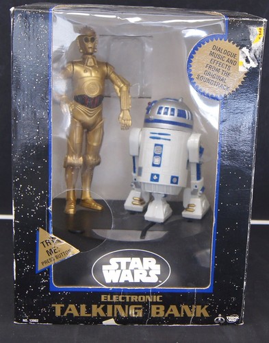 1995 STAR WARS C-3PO & R2-D2 Electronic Talking Bank BOX INCLUDED China C9116 - Picture 8 of 11