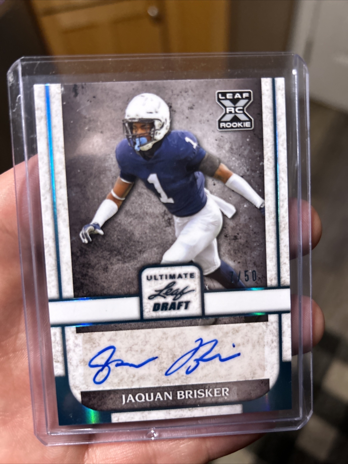 Jaquan Brisker Leaf Metal Draft Auto 7/50 Chicago Bears
