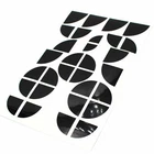 Emblem Corners Gloss Black For BMW M1 F20 F21 E81 E82 E87 E88 F22 F23 M Package