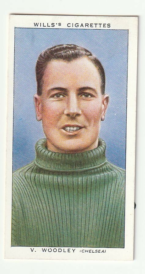 Wills Association Footballer Cigarette Card V Woodley Chelsea