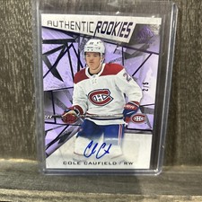 2021 - 22 Sp Game Used Authentic Rookies Cole Caufield Auto 2/5 #150