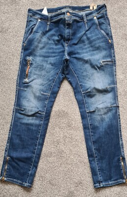Damen Jeans von MAC Rich Jeans Cargo Denim in Größe 44 L28