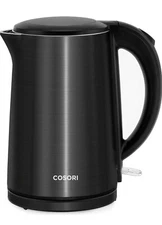 COSORI Electric Kettle Stainless Steel Double Wall 1.5L  Cool To Touch Insulate