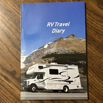 RV Travel Diary Log Book Camping Journal Road Trip Planner Caravan Happy Camper