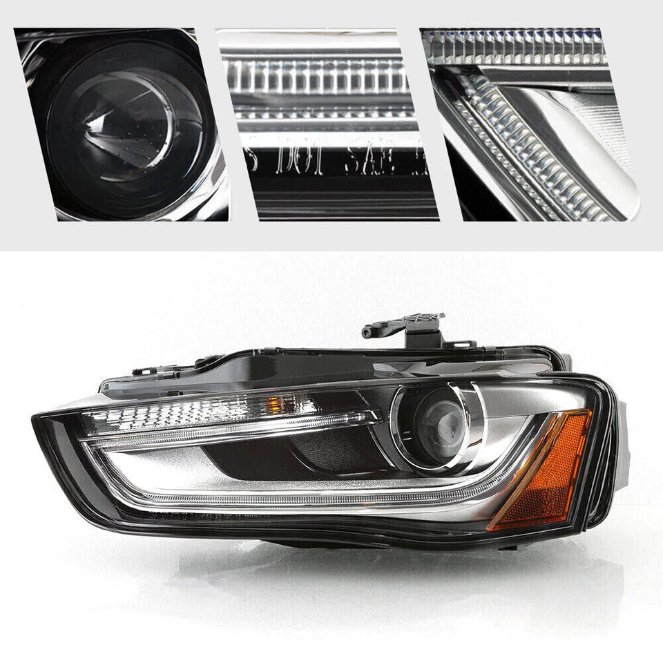 For 2013-2016 Audi A4 HID/Xenon Headlight w/o Bulb w/o AFS Left Driver Side Foto 4 de 4
