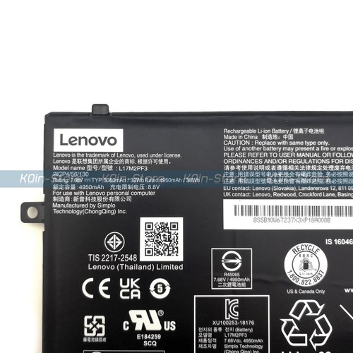 Neu Original L17C2PF1 L17M2PF3 Akku für Lenovo IdeaPad D330-10IGM SB10W67345 - Bild 2 von 3