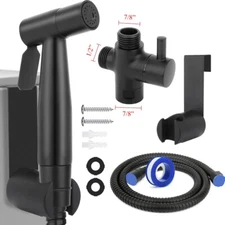 Toilet Adapter Hose Bidet Spray Stainless Steel Handheld Shower Head NEW