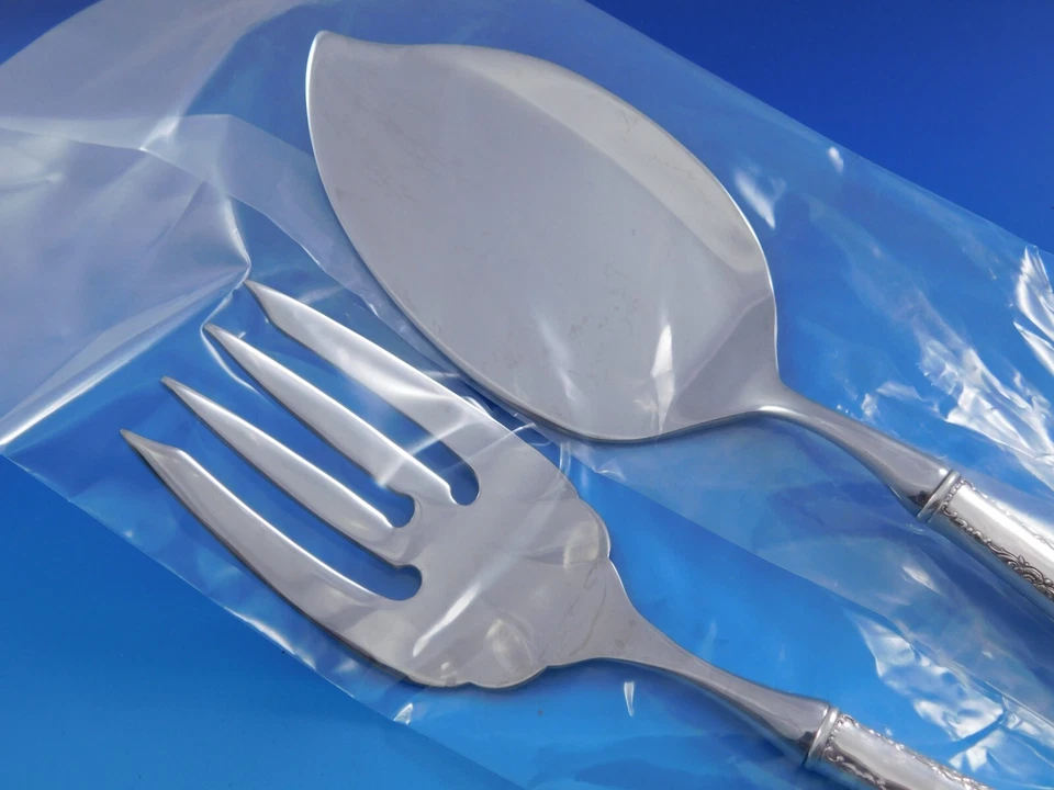 Juego para servir pescado Camellia by Gorham plata esterlina salmón hecho a medida Foto 3 de 4