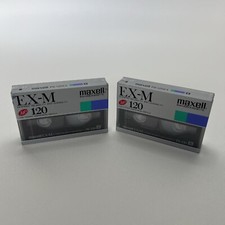 Maxell EX-M Ceramic Armor Metal Particle 8mm P6-120 Video Cassette 2 pack