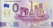 0 EURO Ticket Paris Montparnasse 3 Monuments Anniversary 2025 Various Number