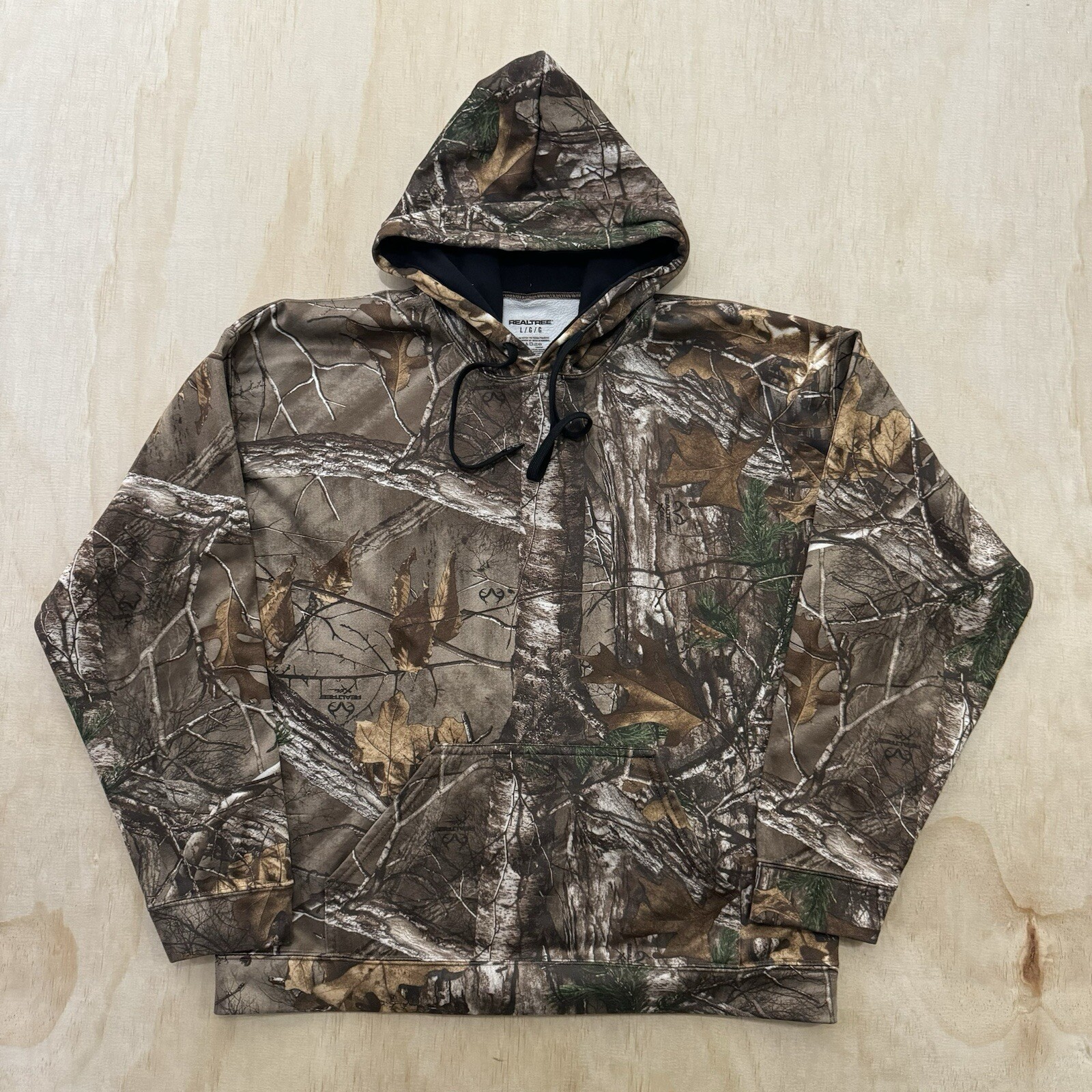 Realtree Hunting Xtra Camo Pullover Hoodie Mens L Camouflage