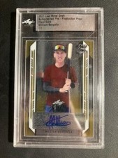 2021 Leaf Metal Draft Clear Gold Pre-Prod. Proof WILLIAM BERGOLLA SP RC! #d 1/1