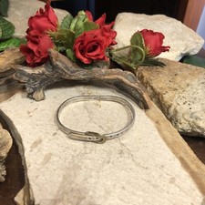 18.Vintage Taxco LATON Sterling 925 Buckle Belt Pattern bracelet Adjustable, Mex