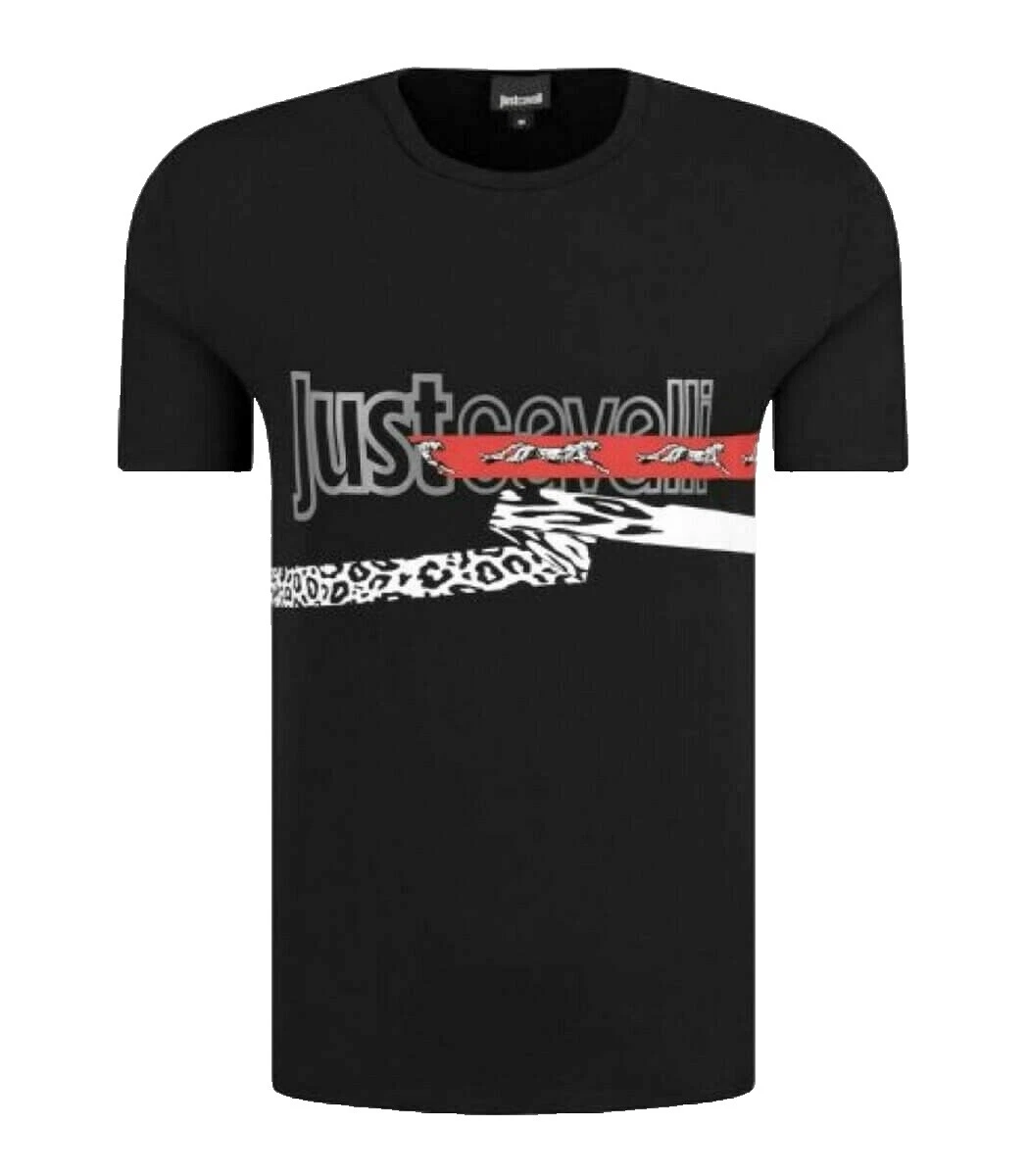 Just Cavalli Camisetas de algodón para hombres