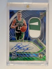 2020-21 Spectra Basketball Payton Pritchard Blue Wave Prizm FOTL /30 RPA #206 RC