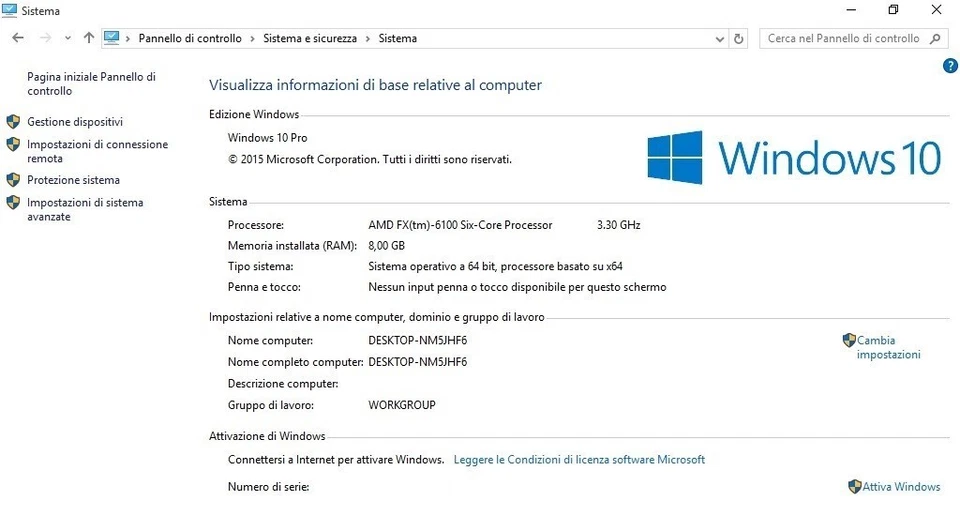PC CORSAIR AMD FX(tm) 6100 SIX CORE. 8 GB - Immagine 2 di 4
