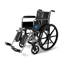 Excel 2000 Wheelchair, 18", Perm Full Arms, Elevating Legs