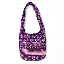 Purple Turtle Print Boho Shoulder Bag