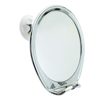 Fogless Shower Mirror with Power Locking Suction Cup, Built-In Razor Hook and 36