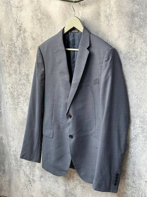 Veste blazer Emporio Armani M Line Lana laine tweed encoche homme taille 52 - Photo 1/4