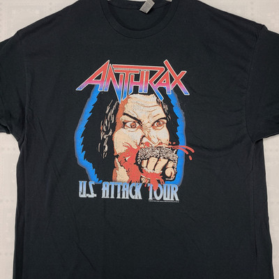 Anthrax Fistful Full Of Metal US Attack Tour Shirt Sz 3XL Official New 2022 #T36