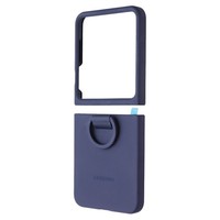 Samsung Offizielles Silikon Case Mit Ring FüR Galaxy Z Flip6 / Z Flip7 Fe - Navy