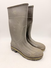 MENS SERVUS BY HONEYWELL STEEL TOE RUBBER SAFETY BOOTS SIZE 12 MADE IN USA