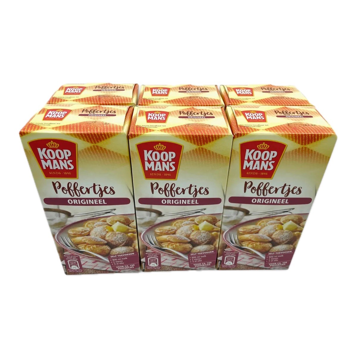 (7,50 EUR/kg) Koopmans Holland Poffertjes Multipack 6x 400g