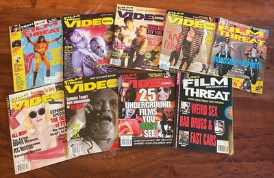 Film Threat Video Guide Magazine Lot 9 issues - RARE & BANNED ISSUES