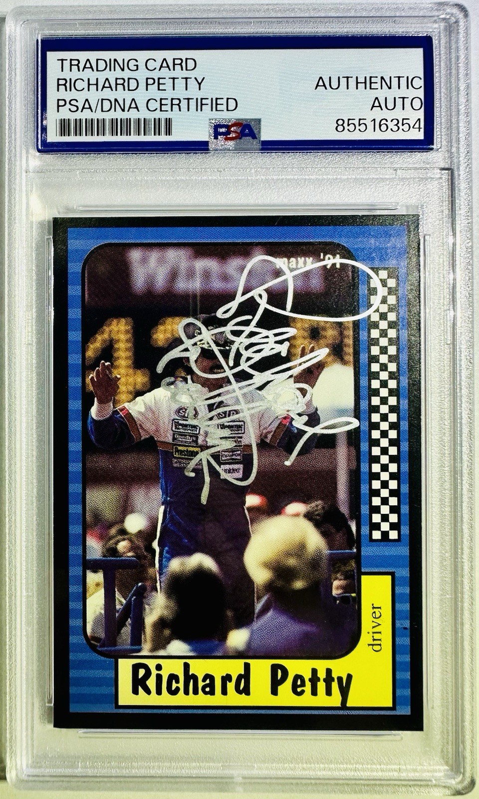 1991 MAXX Memorable Moment #43 Richard Petty Autograph PSA DNA Authentic