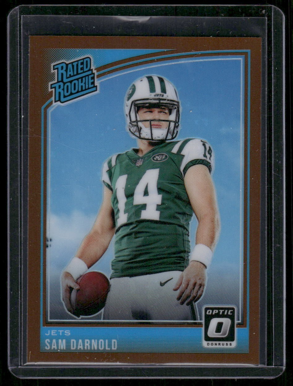 2018 PANINI DONRUSS OPTIC -SAM DARNOLD- Rated Rookie Bronze Prizm #151 JETS (RC)