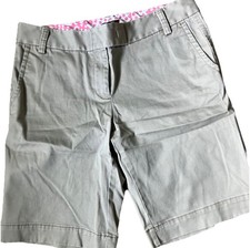 J. Crew Chino City Fit Shorts Sz 6 Tan Womens Pockets 10  Inseam