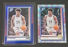 KJ Adams 2025-26 Panini Optic #79 Blue Holo /49 + Donruss /199 Kansas