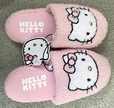 New with Tags HELLO KITTY Scuff Slippers Kid size 13/1 13 1 FREE SHIPPING