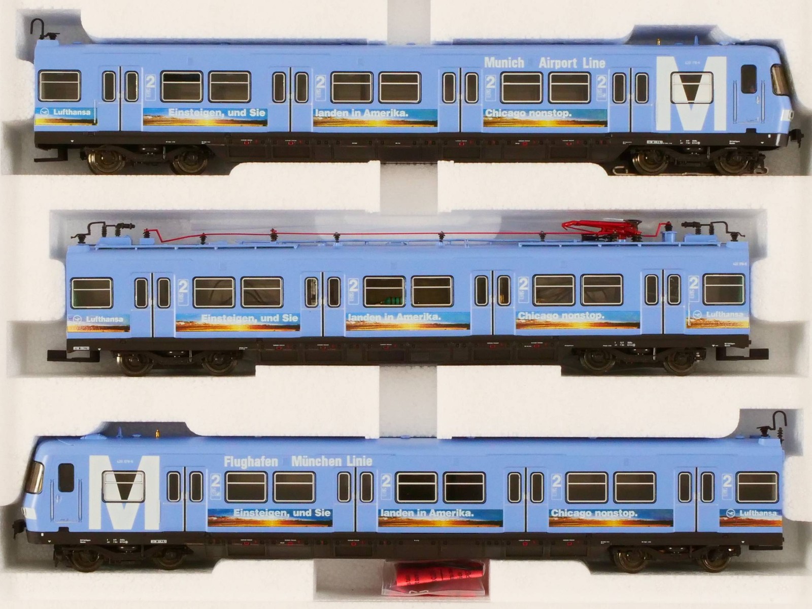 Roco 69008 Airport Express S-Bahn EMU AC H0 DSS Analog Mint! OVP