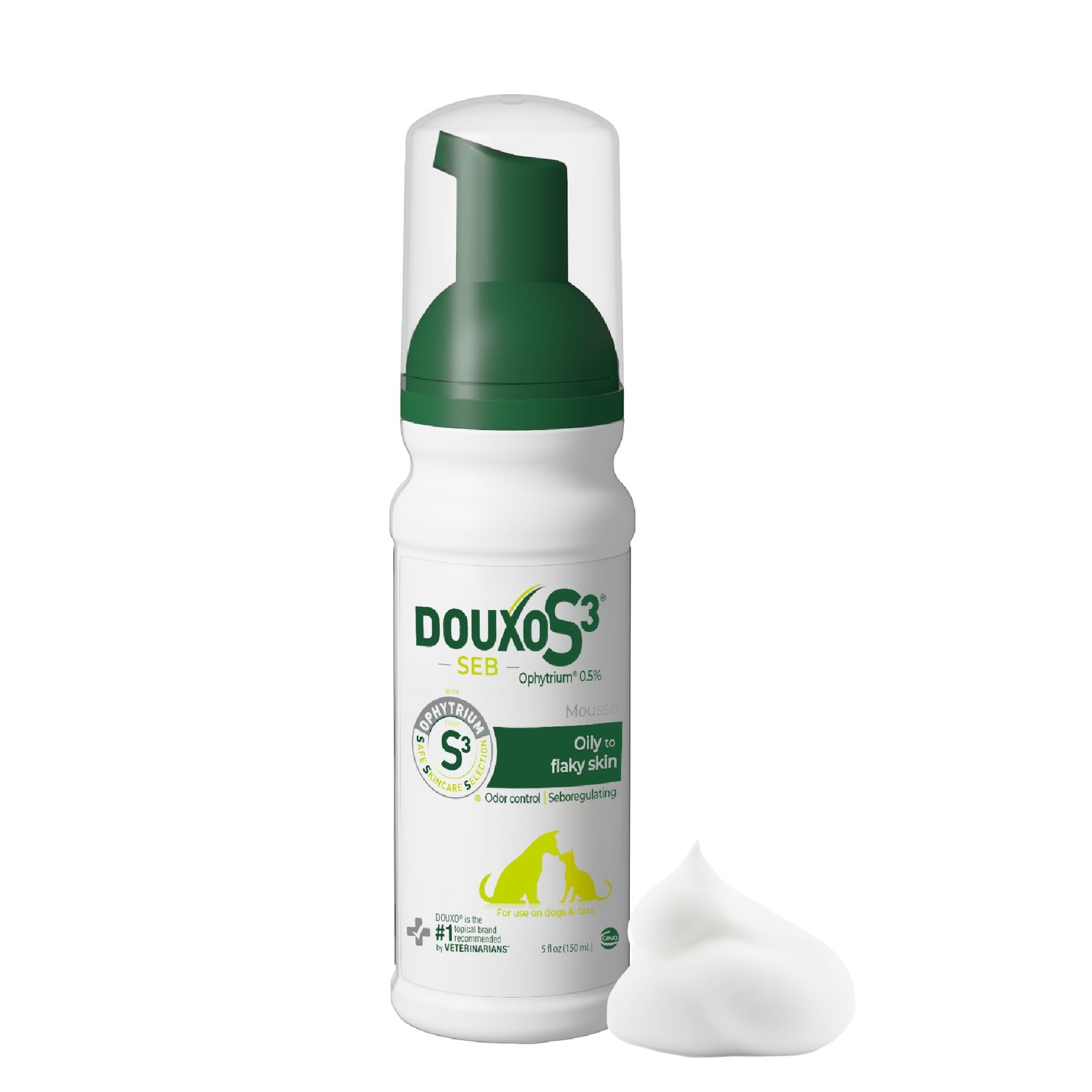 Douxo S3 Seb Mousse set Skin care with 0.5% Ophytrium 5.1 oz