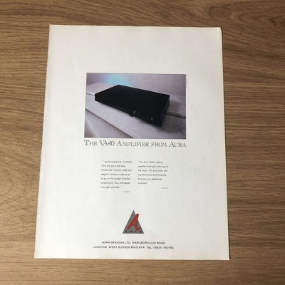 GRAM82 MAGAZINWERBUNG 11X8 DER VA40 VERSTÄRKER VON AURA