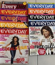 Lot Of 9 Every Day with Rachael Ray Magazines 2010 2012 Cooking Entertaining