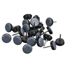 24 Set Chair Leg Floor Protectors 5/8" PTFE Sliders Nail-on Pads Chair Glides