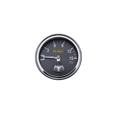 #ad Russell 650350 0 15 PSI Fuel Pressure Gauge Not Liquid Filled Fuel Pressure Ga $41.78