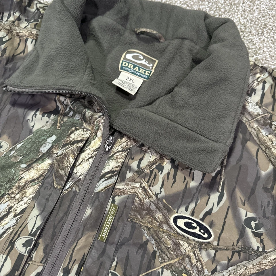 Drake Waterfowl MST Guardian Eqwader Flex Fleece 1/4 Zip jacket Mossy Oak Shadow - Image 4 of 4
