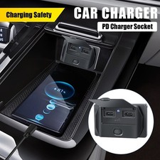 12V-24V Auto Dual PD Ladegerät Buchse Einbau Steckdose für Wohnwage KFZ