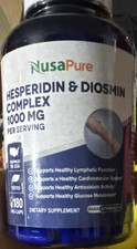 NusaPure Hesperidin  Diosmin Complex 1000mg GMO Free 180 Capsules
