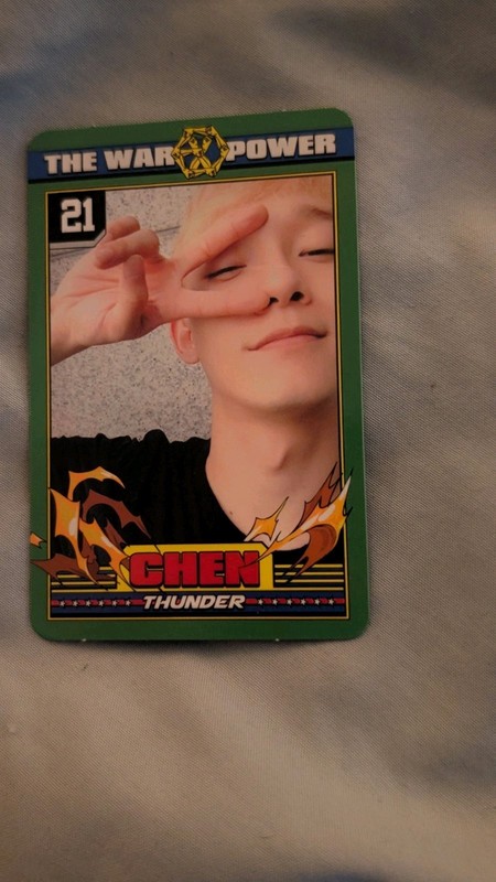 EXO KPOP POWER ALBUM CHEN PHOTOCARD OFFICIAL 