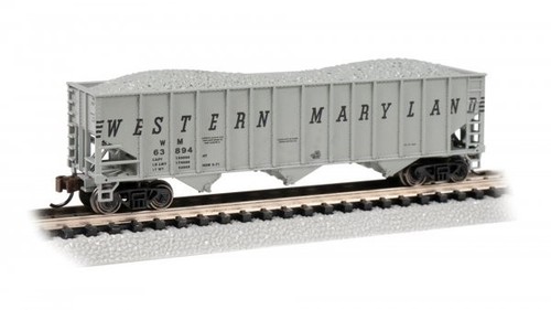 Tolva Bachmann escala N Western Maryland Belén acero 100 toneladas 3 bahías #63894 | Condition: New