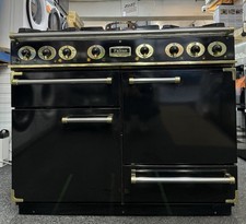 FALCON 1092 CONTINENTAL DUAL FUEL 110CM COOKER Black&brass