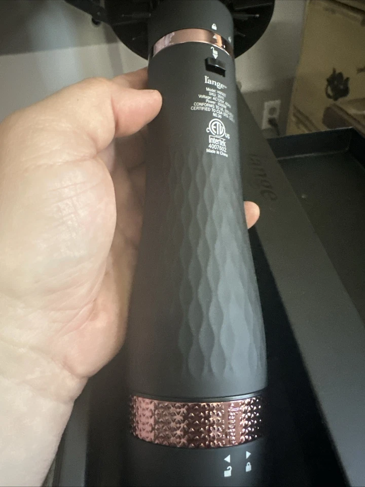 L'ANGE Le Volume 75 mm 2 en 1 secador de cepillo de titanio - negro Foto 3 de 4