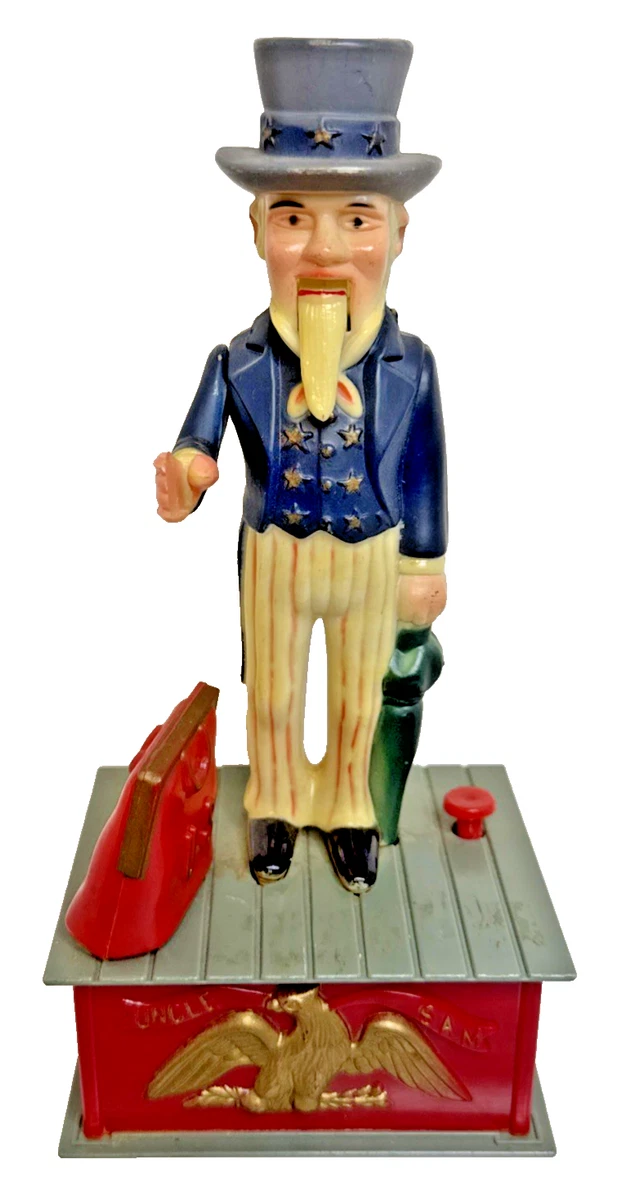 Uncle Sam Mechanical Bank Plastic for sale | eBay