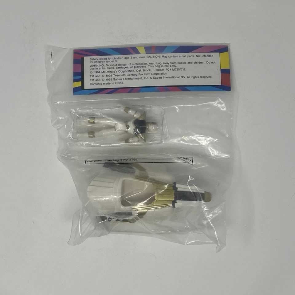 Juego completo de juguetes McDonalds Rangers & Zords de colección 1994 película Power Rangers sellado Foto 4 de 4